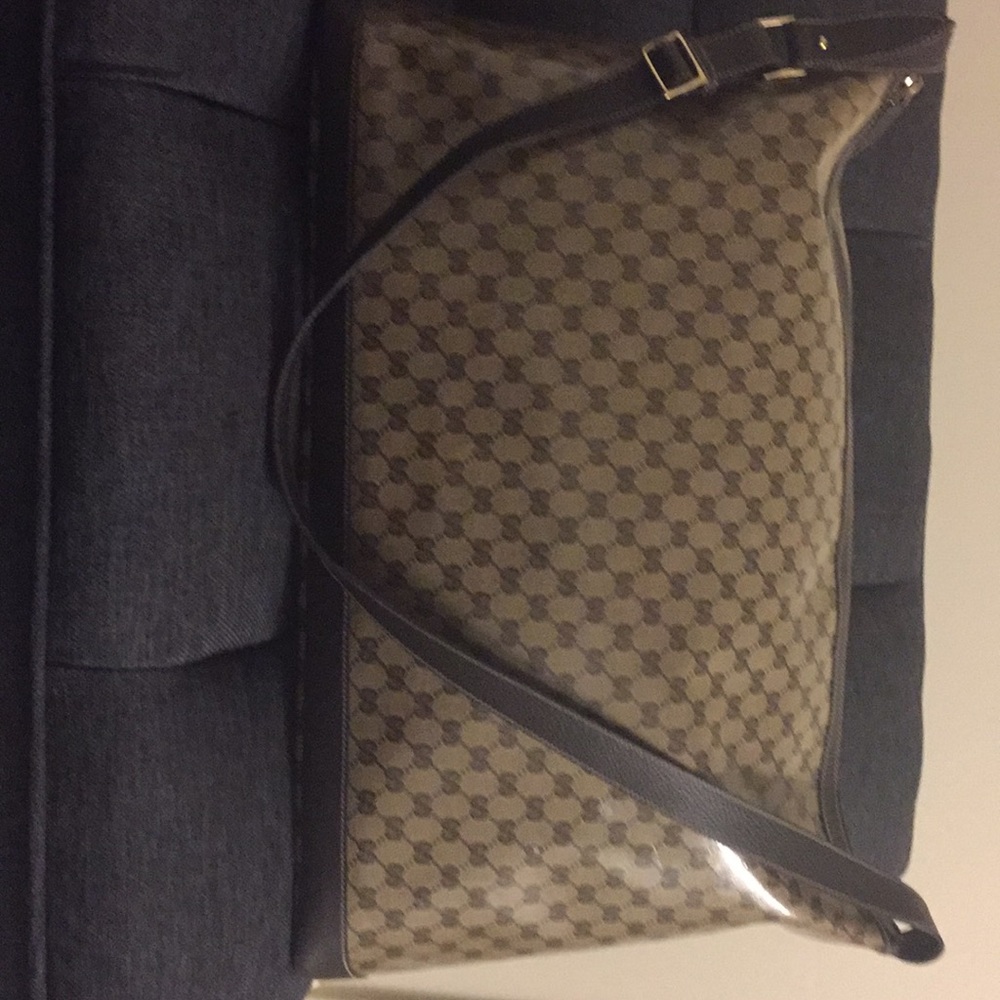 Gucci crystal GG print duffle bag